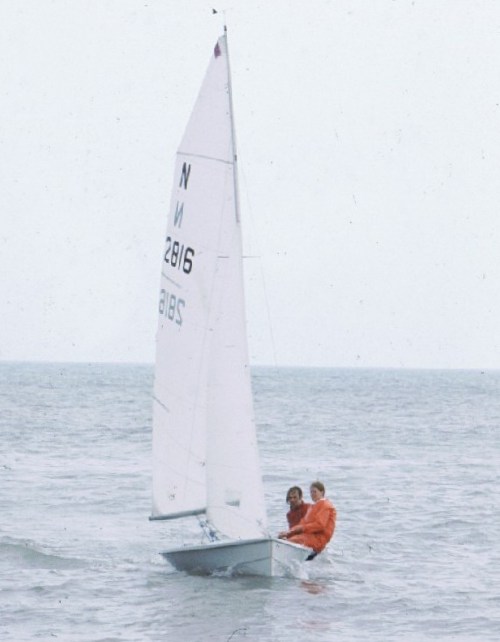 Grimalkin, a HAVOC National 12 sailed by Patrick and Jill Blake